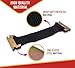 Mytee Products (4 Piece) E-Track Bungee Tie-Down Straps - Assorted Lengths for Securing Tools to Enclosed Trailer Walls - 2 inch Black Bungee Straps - E-Track Accessories