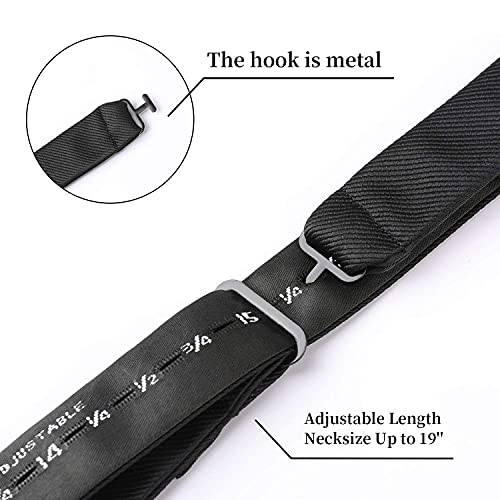 Hisdern Bow Ties For Men Polka 3Pcs Mixed Self-Tie Bow Tie And Pocket Square Set Classic Formal Tuxedo Wedding & Party Bowtie #TOP4