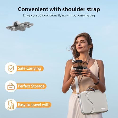 Image of STARTRC Neo Case for DJI Neo Fly More Combo Portable Carrying Protective Bag for DJI Neo Accessories, Compatible with RC-N3 /N2 Remote Controller, Neo Intelligent Flight Battery, Charging Hub