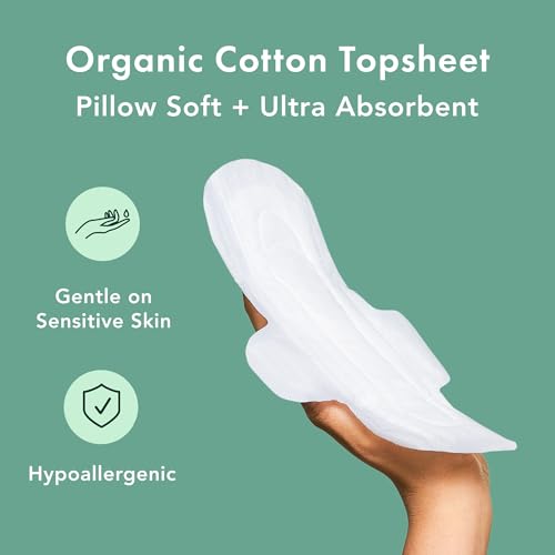 Rael BD15738 Pads For Women, Organic Cotton Cover - Period Pads With Wings, Feminine Care, Sanitary Napkins thumb #3