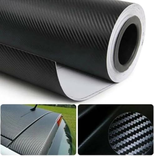 Image of WALLMATE Carbon & Matellic Wrap Sheet Roll Film Sticker Decal Waterproof Car Styling Wrap Auto Vehicle Accessories (12x56 Inch, Black Carbon)