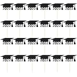 ⇅Recordatorio amistoso: estas púas para cupcakes con gorro de graduación 2022 están diseñadas para un lado, el otro lado es de color blanco puro. Solo para decoración, no comestible, no lo use en el horno ni en el microondas. Este producto es un paquete de material, necesita ensamblaje de bricolaje.