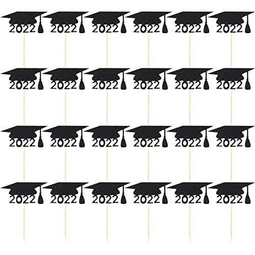 Ravcerol Diplom-Cupcake-Picks - Zahnstocher-Aufsätze für Abschlussfeiern für Abschlussfeiern Abschluss-Cupcake-Picks für Kuchen | Partydekorationen für Cupcakes Cover