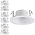 TORCHSTAR 4 Inch Classic White Recessed Light Trim, Metal Step Baffle Trim, Fit Halo/Juno Remodel Recessed Housing, 4 Inch Can Light Trim for PAR16, PAR20, BR20, White, Pack of 6
