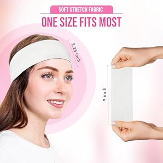 Styla Hair Headbands for Women Stretch Fashion Head Bands 10 Pack Non-Slip Head Wraps Great for Spa, Sports, Yoga, Pilates, Running, Gym Headband, Workouts (Variety)