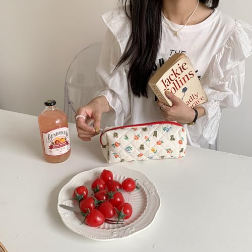 Image of Pencil Case Pen Case Office College School Storage Bag Pouch Holder Box Organizer Makeup Pouch Cosmetic Bag Aesthetic Cute Pencil Case for Girls Boys Kids (E)