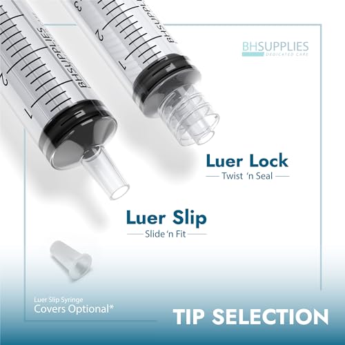 bh supplies 5ml oral syringe no needle - sterile individually wrapped - 100 syringe