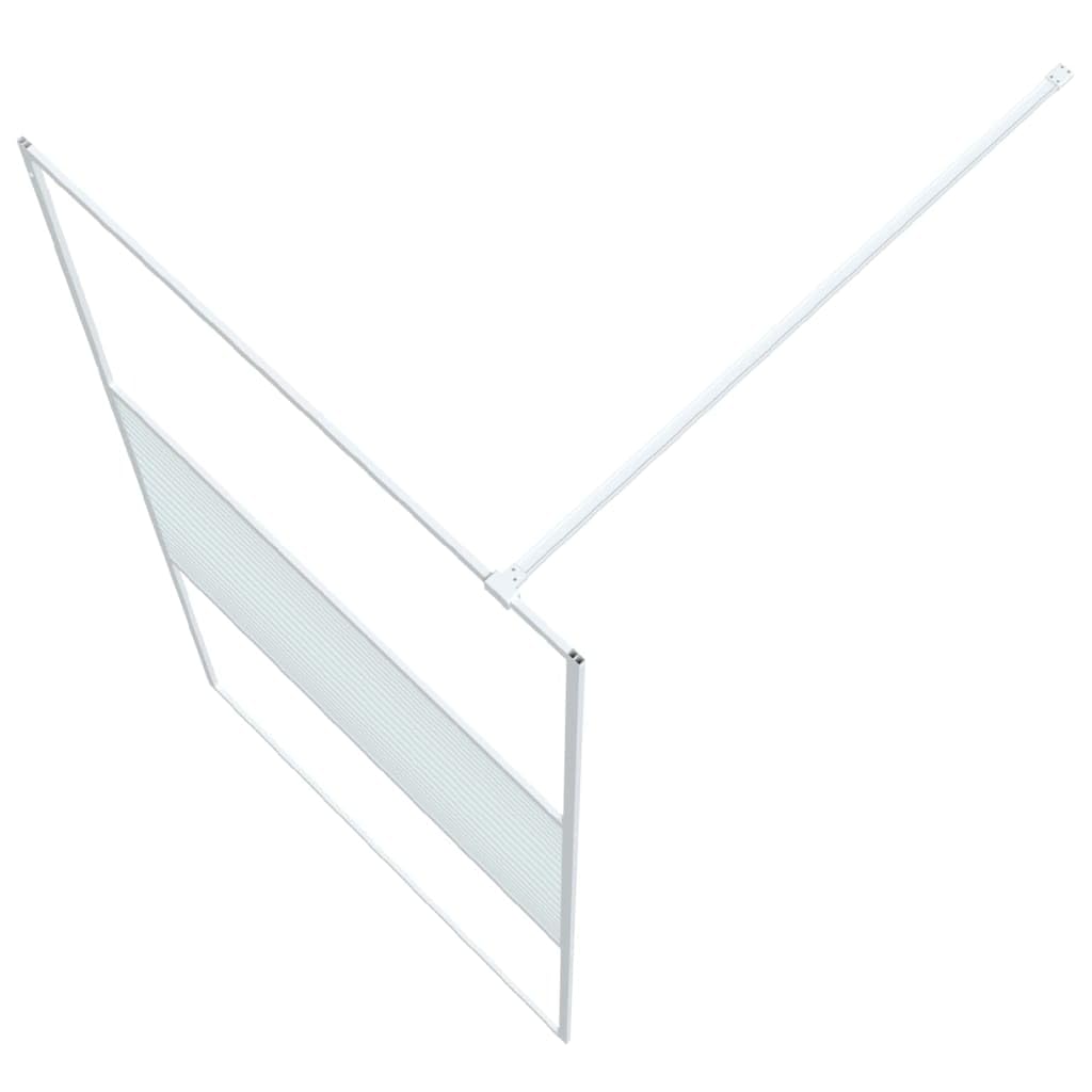 Parete Doccia Walk in Bianca 100x195 cm Vetro Trasparente ESG,Parete per Doccia Walk-in,Parete Doccia,Componenti Doccia,Pareti Doccia-152152