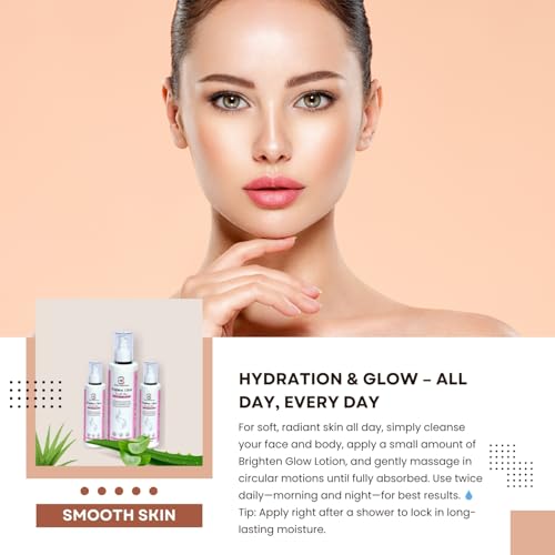 Image of Brighten Glow Smooth Skin Moisturising Cream for Daily Use | Softens Rough and Dry Skin | Improves Skin Elasticity | Hydrating and Protective Blend | Suitable for All Skin Types| With Essential Ceramides , Oatmral Extract , Apricot Oil & Almond Oil I 48 Hour Long-Lasting Moisturizer I