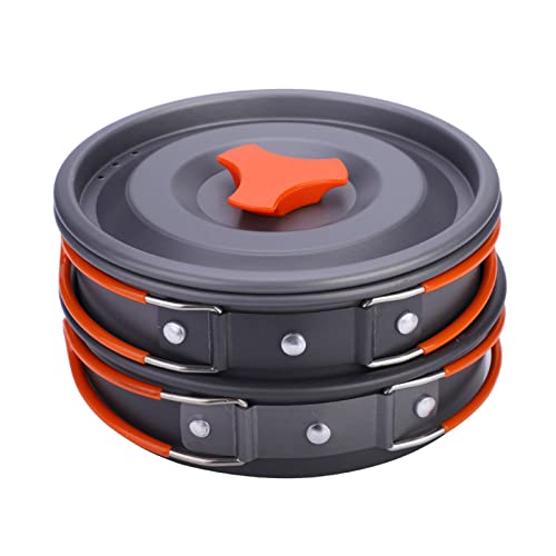 Lot de 8 casseroles de cuisine d'extérieur pour camping et pique-nique