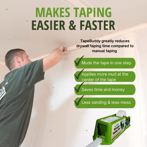 Buddy-Tools-TapeBuddy-Drywall-Tape-Dispenser-Simplifies-Drywall-Banjo-Taping-Reliable-Efficient-Drywall-Taping-Tool-for-DIYers-Easy-to-Use-Mudding-Tools-for-Drywall-Reduces-Mess-and-Waste