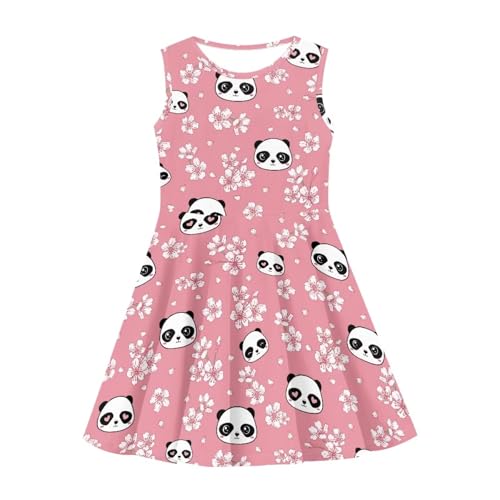 SYtrade Girls Print Dress Sleeveless Casual Floral Sundress for Girl 3-16 Years4