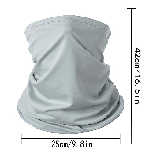 Image of 6 Pieces Summer Face Cover Scarf Mens Neck Gaiter For Men Women UV Protection Face Breathable Sun Protection Cycling Running