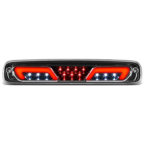 NUVISION LIGHTING Clear Lens Red Super Bright LED Individual design Third Brake Light High Mount Brake Light Compatible with 99-07 Silverado, chrome (3BL-ZTL-003-CH)