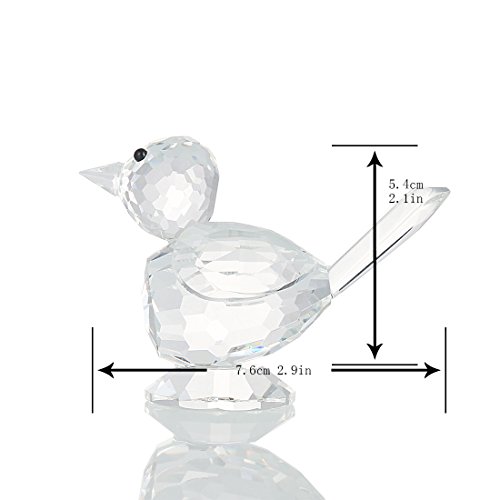 H&D Hyaline & Dora Crystal Bird Of Happiness Collectible Figurines Glass Animal Figurine For Table Home Decoration #TOP1