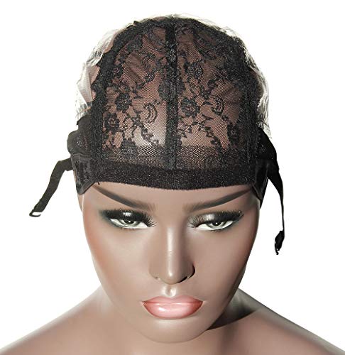 Young Hair Dissolved Open Back Adjustable Strap Wig Caps Weaving Caps For Wigs(3pcs/lot, Black)