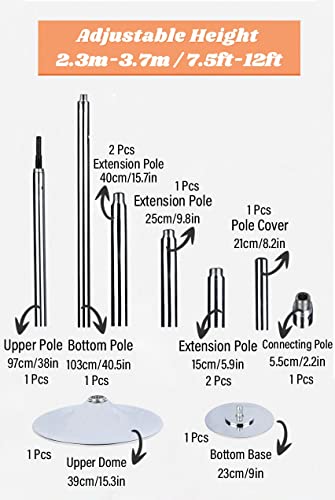 Barre de danse rotative et statique de grande taille pour maison - 4