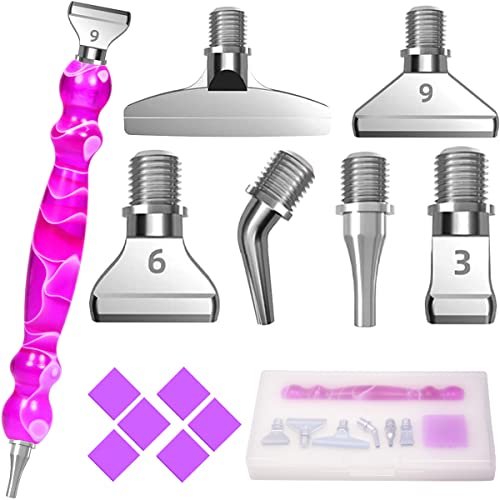 Kit de broderie diamant 5D : 14 pointes en acier inoxydable durables pour loisirs créatifs