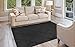 Garland Rug Quatro Black 6' x 9' Cut-Loop Trellis Area Rug –Soft, Comfortable, Stylish & Budget-Friendly Rug in a Beautiful Solid Black