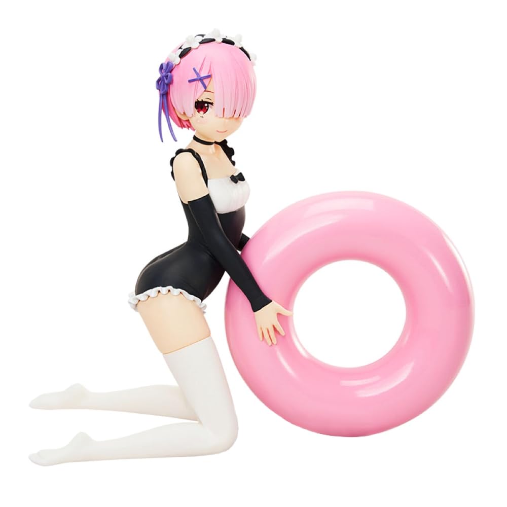 Banpresto Figura Action Ram - Re:Zero - Relax Time - 18 Cm - PVC Da Collezione, Multicolore, Licenza Ufficiale