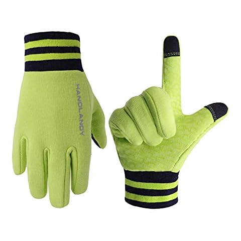 Kids Winter Gloves Touchscreen Outside Hiking Running Cycling Anti-slip Flannel Warm Gloves for age 2-14 Boys or Girls Cold Weather Cover