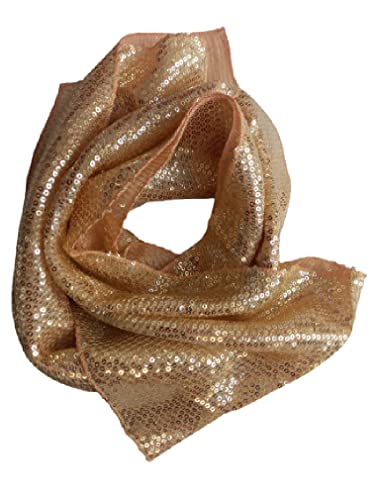 KVR Fashion Party Dance Vintage Sparkle Long girl teen Sequin polyester net scarf headband cum waist belt4