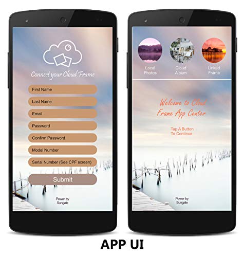 Alpha Digital Ks782 7 Inch Cloud Frame- Innovated App Design, Best, Iphone & Android App, 1024X600 Hi-Res Screen, 20Gb Free Cloud Storage, 8Gb Internal Memory, Mobile Phone Operate Frame #TOP5