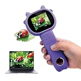 Microscope for Kids 500x Magnification,Mini Pocket Handheld Microscope with 2.0