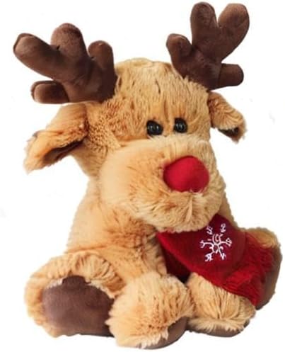 Zerodeko Christmas Plush Elk, Soft Reindeer Deer Doll, Cozy Holiday Décor, 29cm Christmas Plush Animal, Ideal for Festive Home Decoration - Image 10