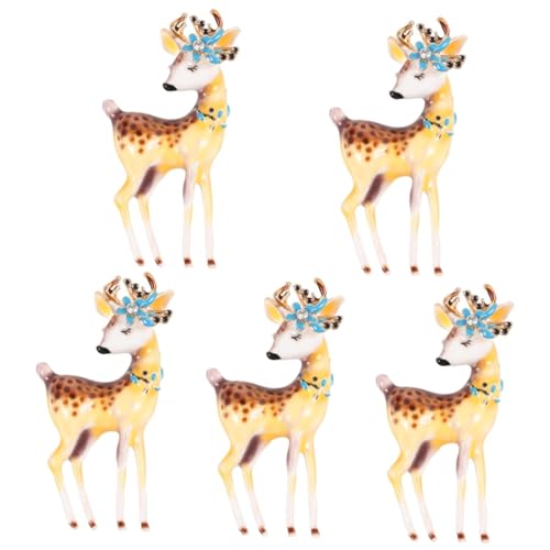 Broches en alliage de zinc cerf marguerite pour femmes vêtements et déguisement Halloween