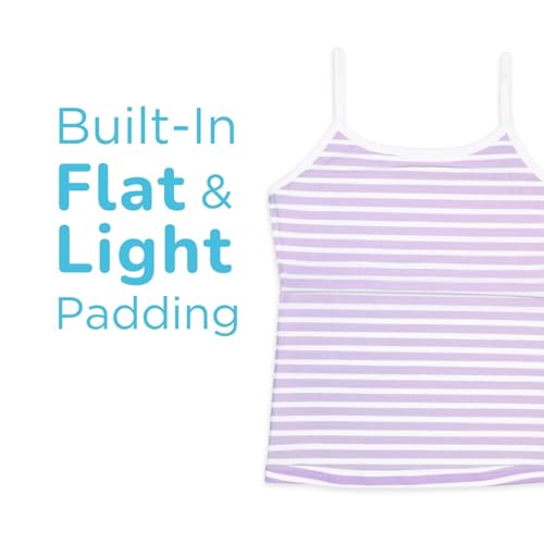 Image of YouGotPlanB Cotton Padded Camisole | Pack of 1 | Ages 8-16 Years | Built-in Light Padding | Full Coverage | Perfect for School