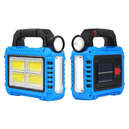 Image of kh Solar Camping Lantern Rechargeable LED Flashlight, USB & Solar Powered Lantern for Power Outages, Emergency & Hurricane Supplies, IP44 Tent Light with Phone Charging, Survival Camping Gear