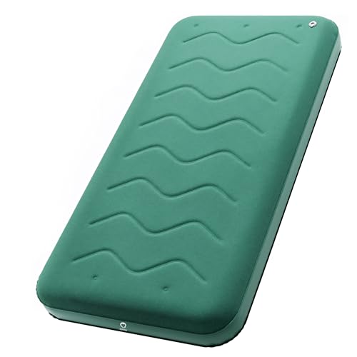 QPAU Self Inflating Sleeping Pad, Cot Mattress for Adults, colchón autoinflable de 23 cm de grosor con bomba de pie, colchón aislante R8-10, colchón inflable para tienda de campaña, uso al aire libre