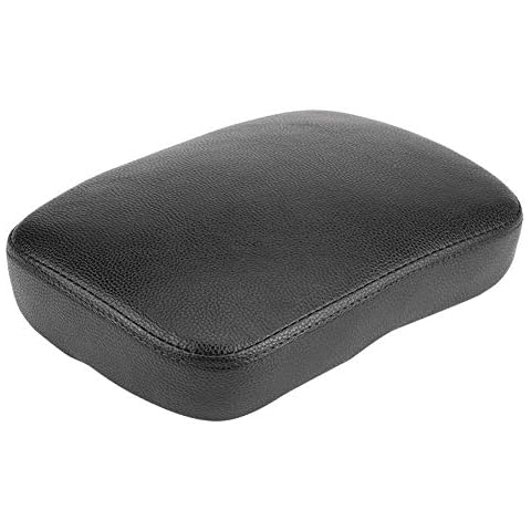 Hlyjoon Motorcycle Saddle Seat Motorbike Suction Cup Rear Pillion Passenger Pad Seat Flat Saddle Cushion Sella Mat for Bobber Chopper(6 Suction Cup-Black) Cover