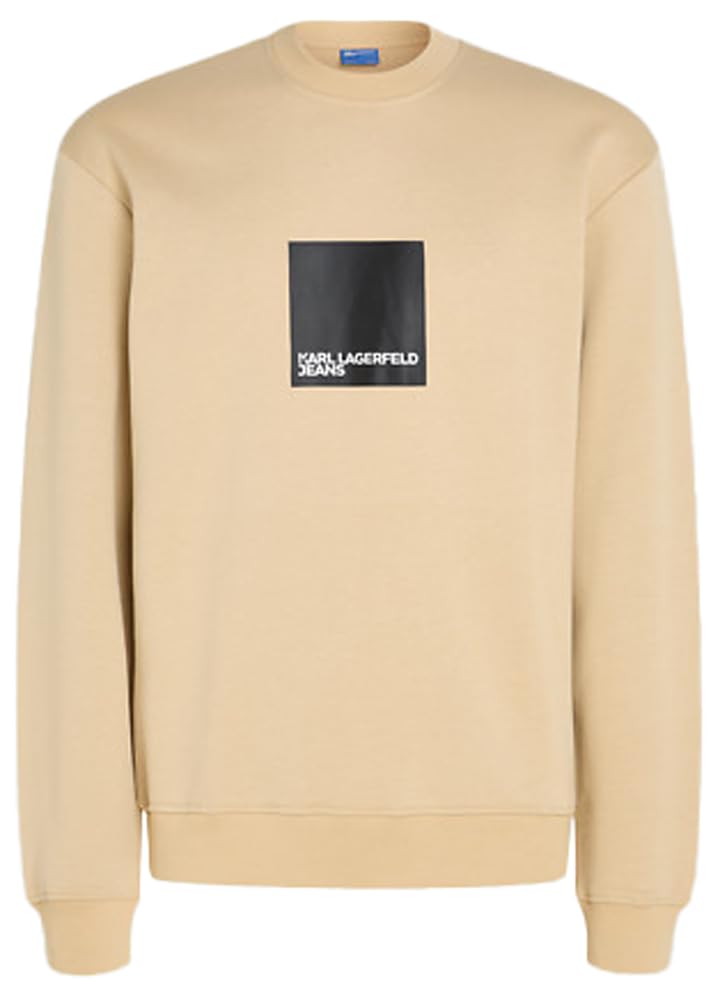KARL LAGERFELD JEANS Men Regular Logo Sweatshirt Safari M