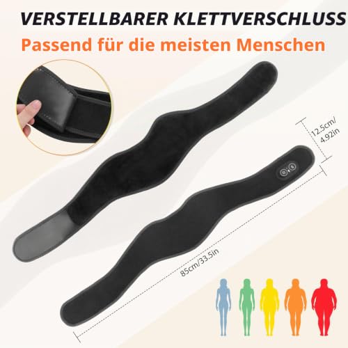Kabelloses Nackenheizkissen Mit Vibrationsmassage, Tragbarer Nackenwärmer Mit 660nm Rotlicht, 3 Heizstufen… – Ansicht 6