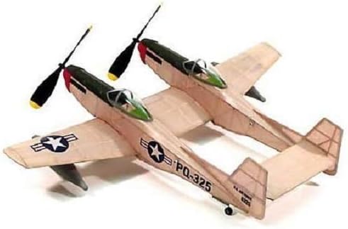 F-82 Twin Mustang,17.5"Rubber Power