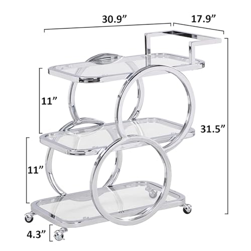 Commercial Restaurant Serving Cart