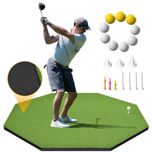 Shopsource 5x5ft Octagon Golf Mat