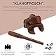 LOGOPLAY Klangfrosch Gr. 5 - Klang Frosch - Klangtier - Musik Frosch - Musik-/Percussion-Instrument aus Holz