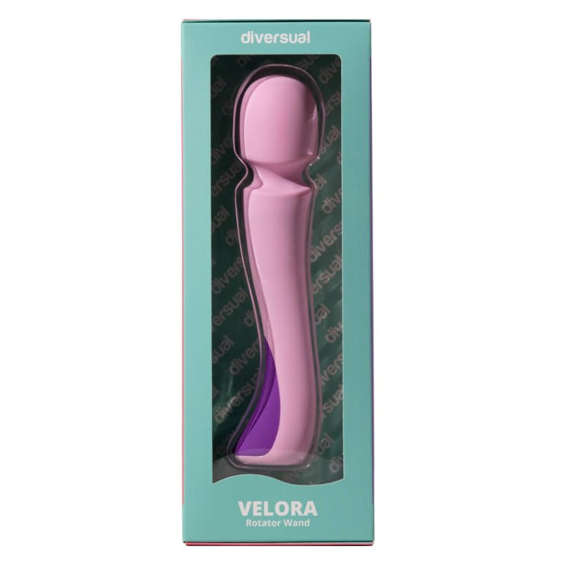 Velora, Vibrador, Estimulación de Clítoris, Rotador, Recargable USB, 9 Modos de Vibración, 9 Modos de Rotación (Rosa)