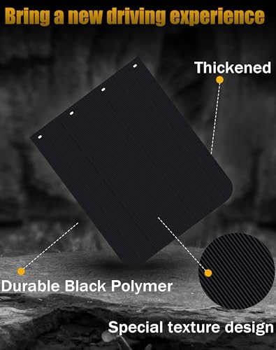 Image of Semi Truck Mud Flaps 24 inchx30 inch, Universal Heavy Duty Polymer MudFlaps Thickened Fender for Semi Truck Tractor Trailer (Pair)