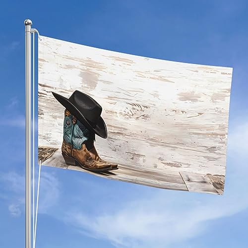 Drapeau cowboy et bottes pour décoration de jardin US - 2