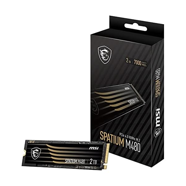 MSI SPATIUM M480 SSD 2TB PCIe 4.0 NVMe M.2, 7000MB/s