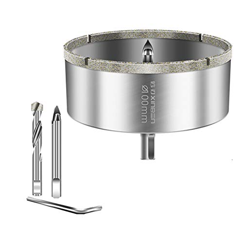 Broca para vidrio con posicionador, diamante, 100mm miniatura 1