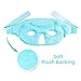 Ice Face/Eye Mask for Woman Man, Heated Warm Cooling Reusable Gel Beads ice Mask with Soft Plush Backing,Hot Cold Therapy for Facial Pain,Sleeping,Swelling,Migraines, Headaches,Stress Relief[Blue]