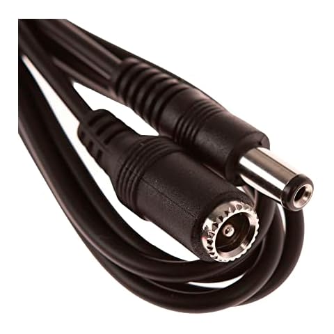 CDL Micro 3 Metres DC Jack 5.5mm x 2.1mm Power Male to Female M-F Extension Cable for CCTV - Black Cover