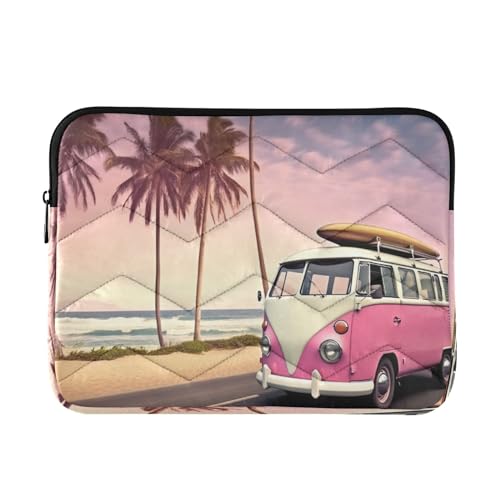 Funda para portátil de 13-14 pulgadas con diseño rosa