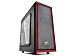DeepCool Tesseract SW-RD Midi-Tower Negro, Rojo - Caja de Ordenador (Midi-Tower, PC,...