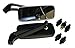 Produktbild Motorradspiegel Set (2 Stück) Classic schwarz Alu CNC universal M8 M10 passt z.B. bei Adly Herchee AGM Aprilia Beeline Benelli CPI Derbi Ducati Gilera Hercules Honda Puch